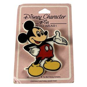 Vintage Disney Mickey Mouse Character Pin